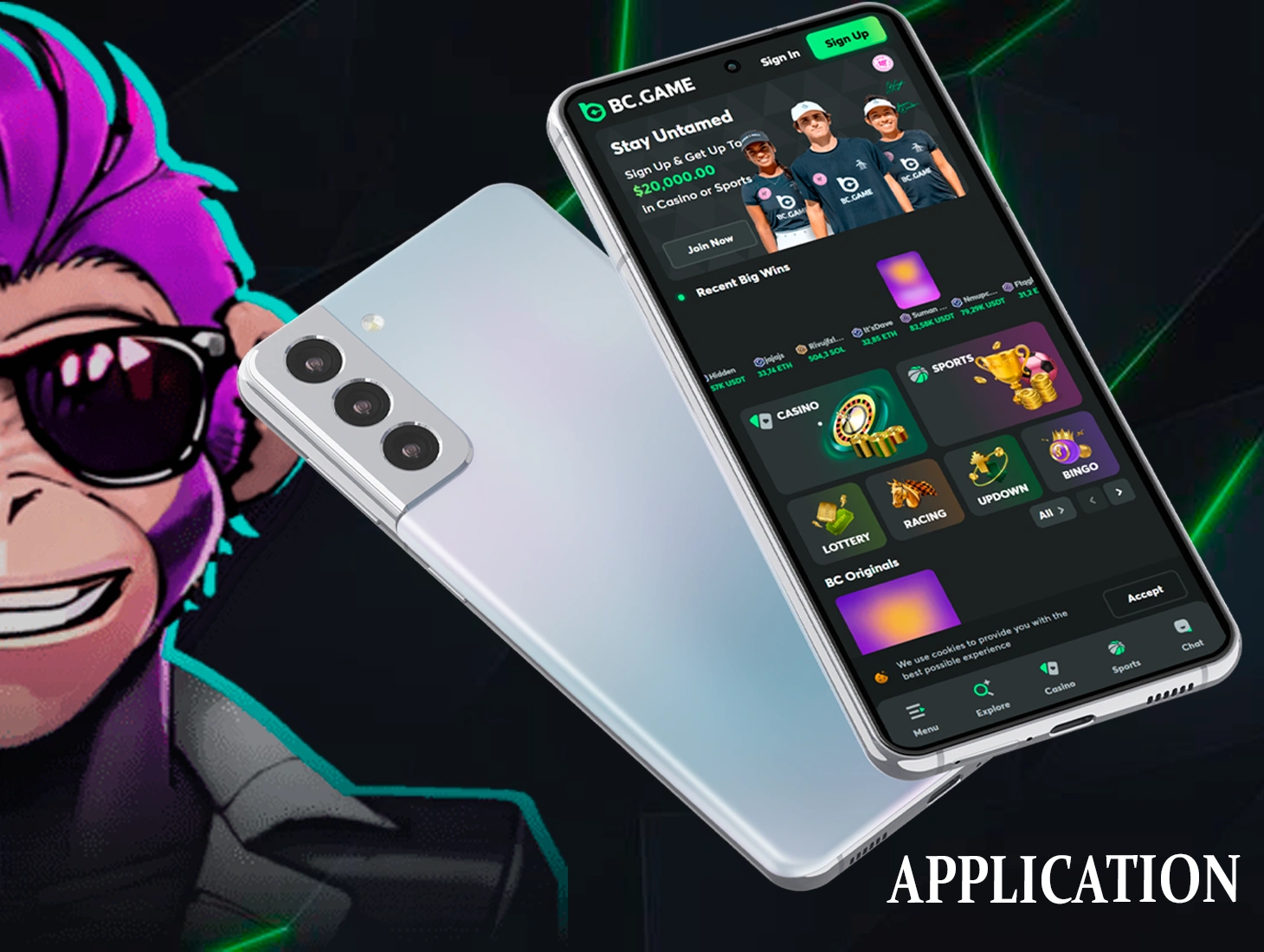 BC Game's best mobile player choice is that you have the option to install our proprietary app