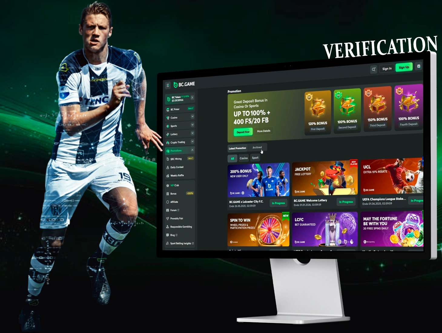 Verification on BC Game entitles you to use the gaming platform without restrictions