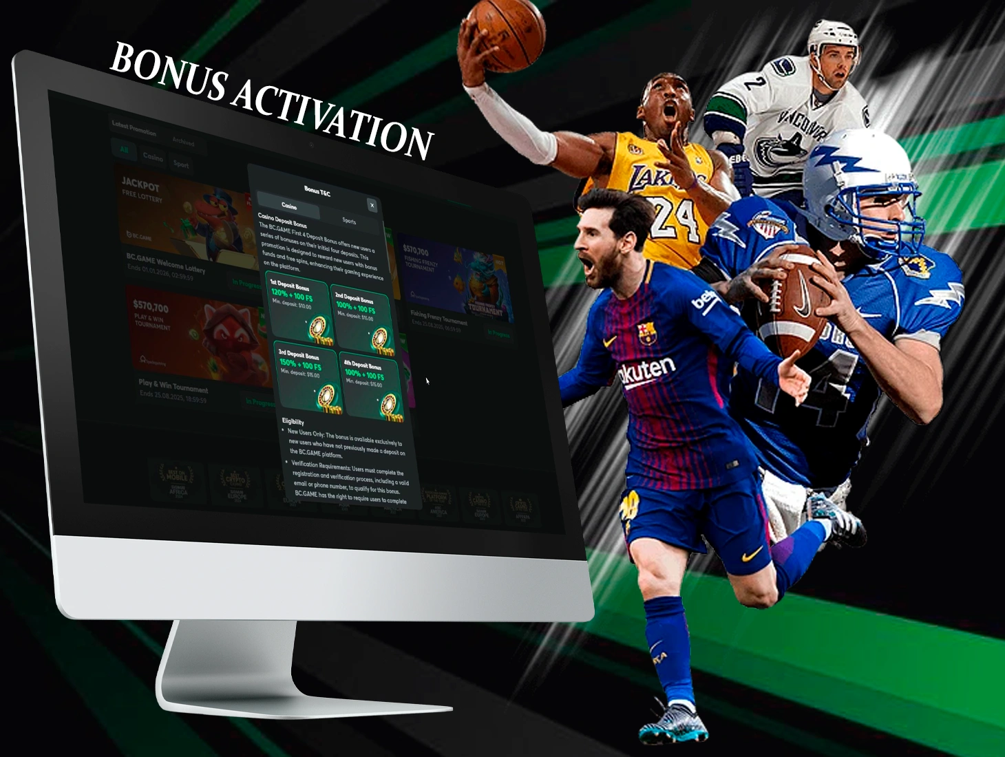 Activate a lucrative bonus at BC Game to start playing for real money