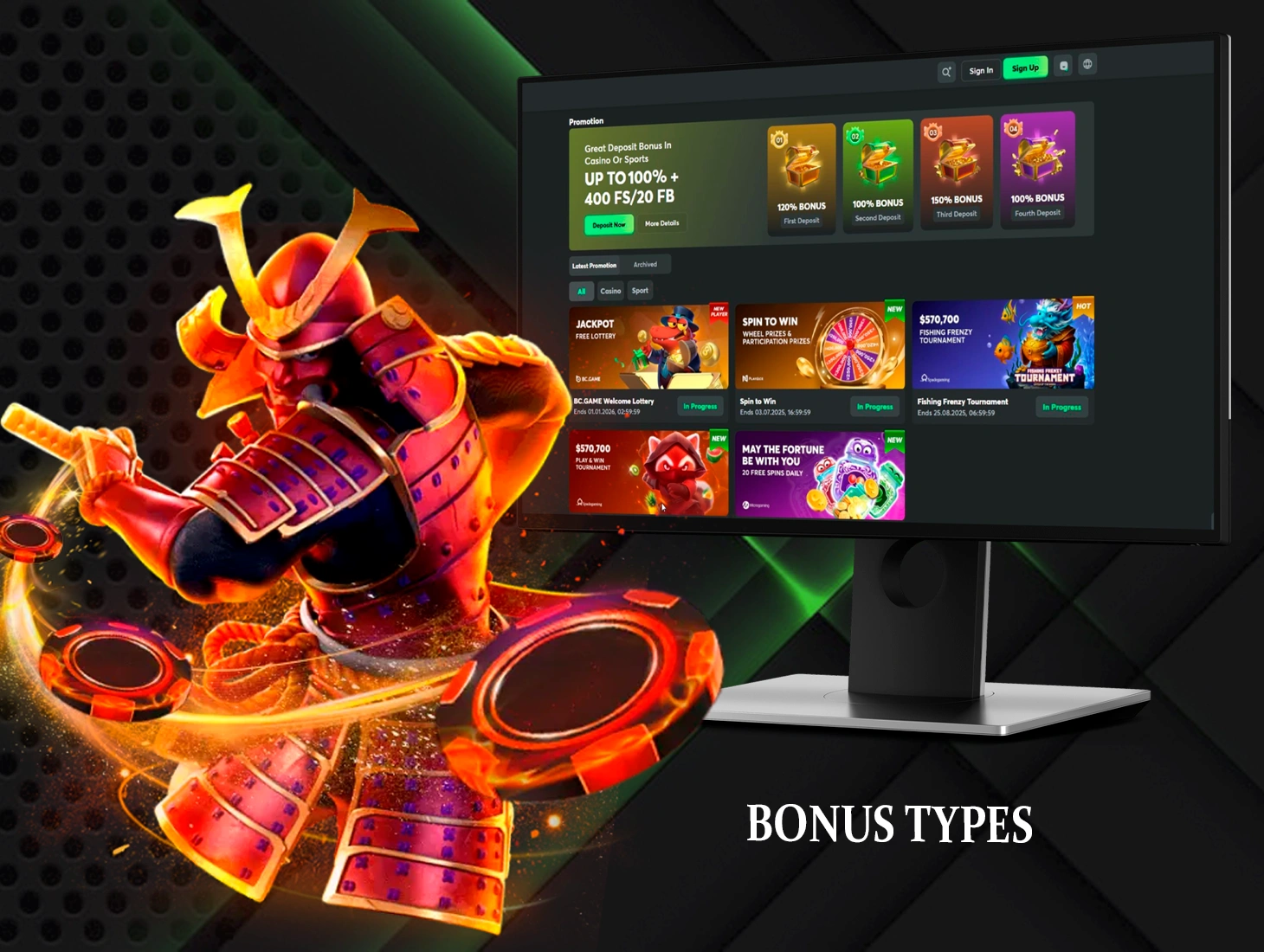 Types of bonuses in BC Game are necessary for you to diversify the gameplay and get more winnings