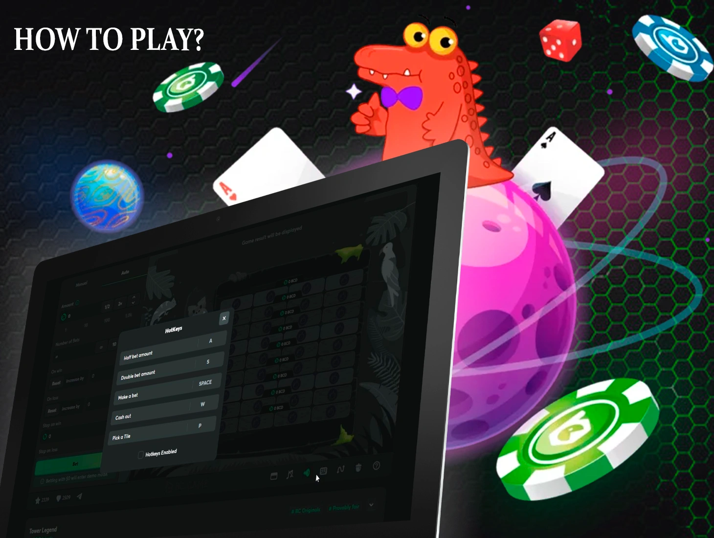 Learn how to play BC Game's Tower Legend game and how to win in the process