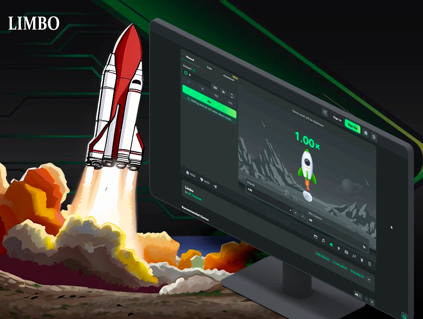 Embark on a journey of BC Game fun and winnings with Limbo