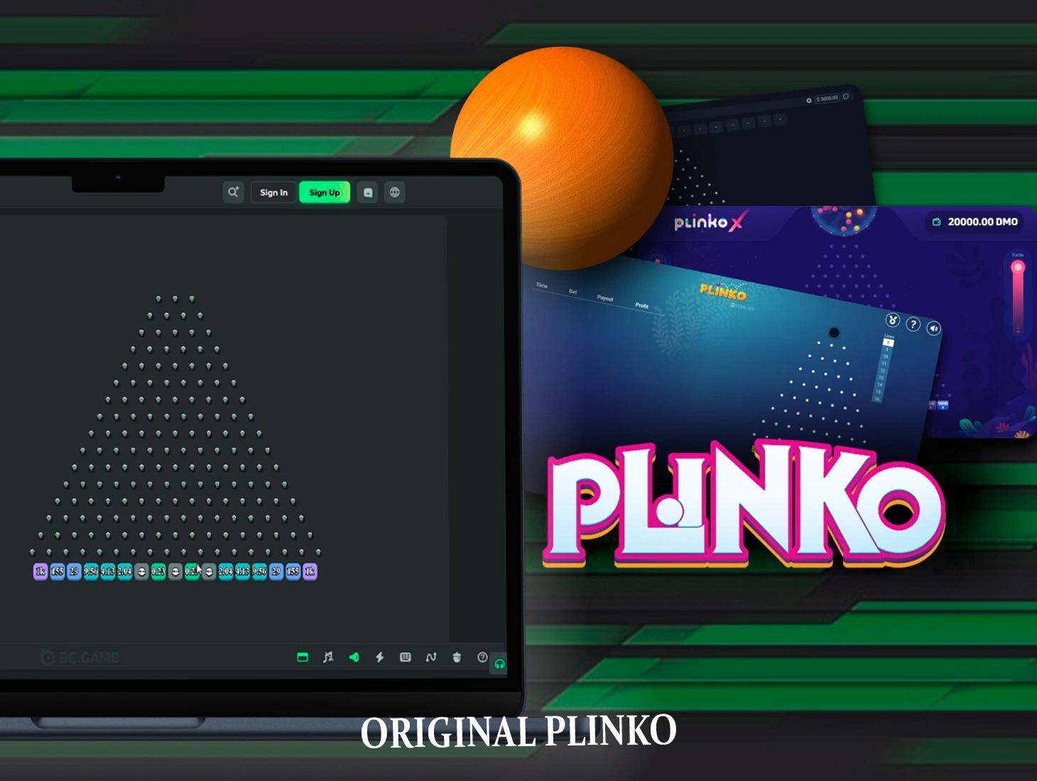 Original Plinko will allow you to play this type of entertainment as soon as you register and make your first deposit in BC Game